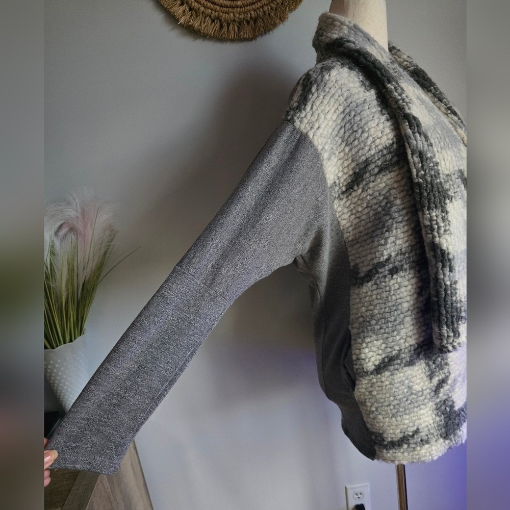 Anthropologie Dolan Gray Nuage Oversized Houndstooth Mohair Knit Cardigan SZ XS - Picture 7 of 11